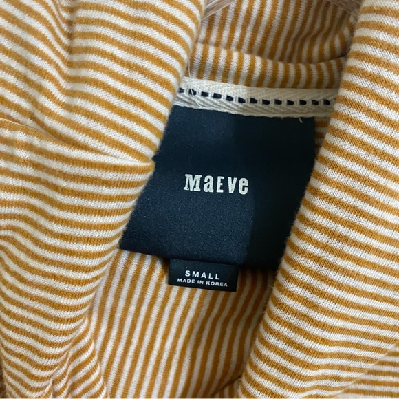 Maeve, Anthropologie Long Sleeve Striped  Cowl Neck Top, Size Small - Picture 3 of 3